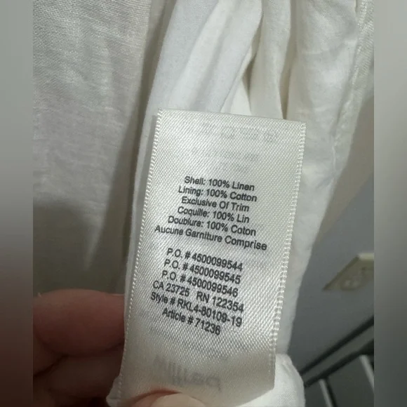 Aritzia Wilfred "Legere La boheme" linen wrap dress - Picture 8 of 8